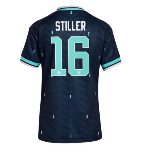 Německo Angelo Stiller #16 Venkovní Dres pro Dámské MS 2026 Krátký Rukáv Německo Angelo Stiller #16 Venkovní Dres pro Dámské MS 2026 Krátký Rukáv